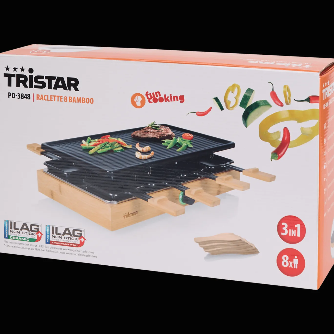 Tristar Appareil à raclette 3-en-1* Appareils De Cuisine