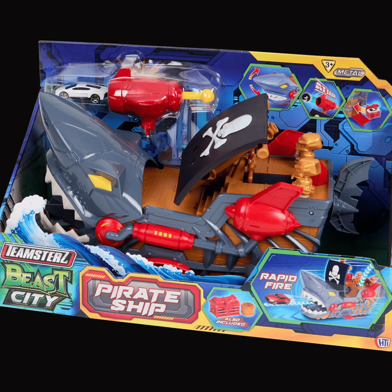 Action Bateau pirate Teamsterz Beast City* Véhicules Et Voitures