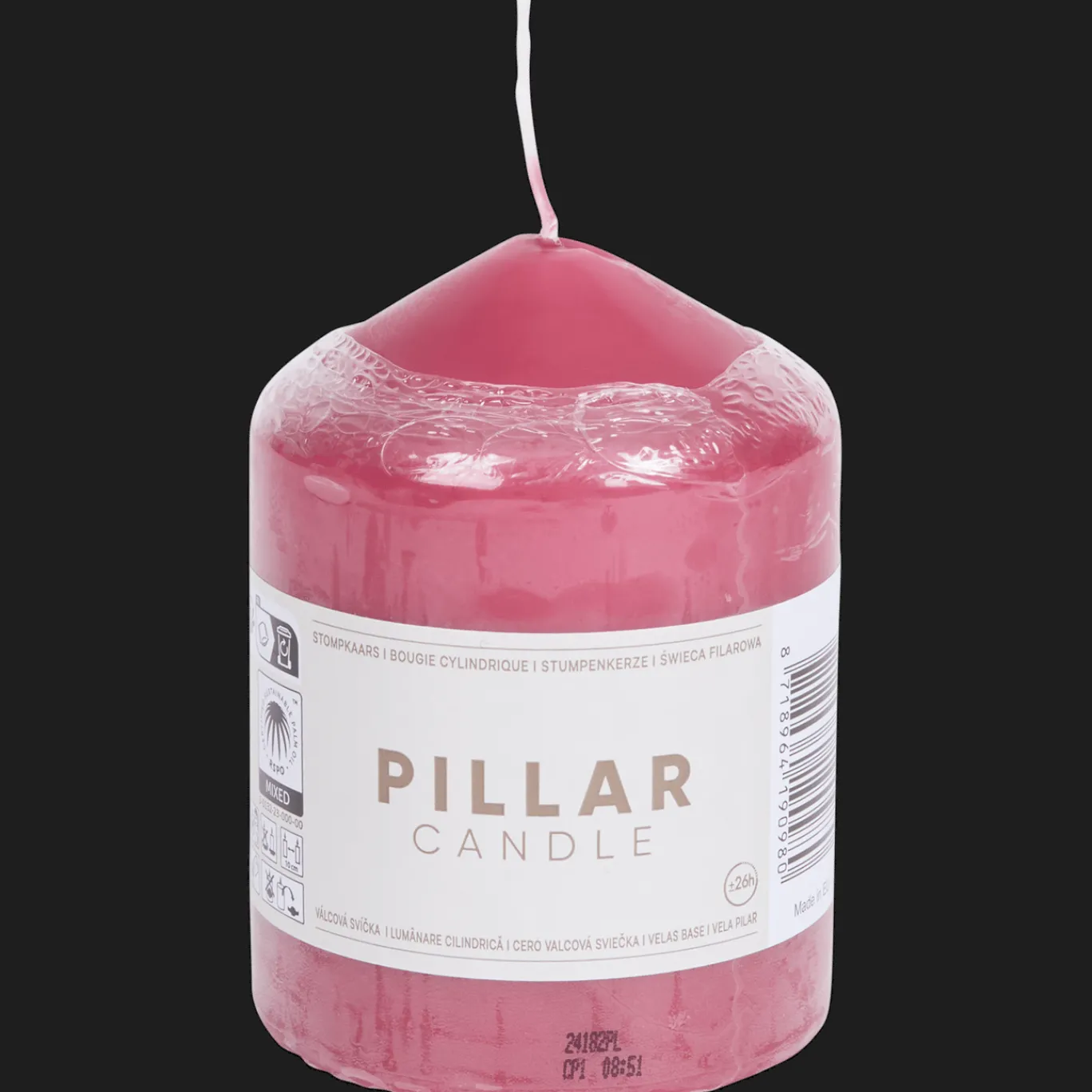 Action Bougie cylindrique* Bougies