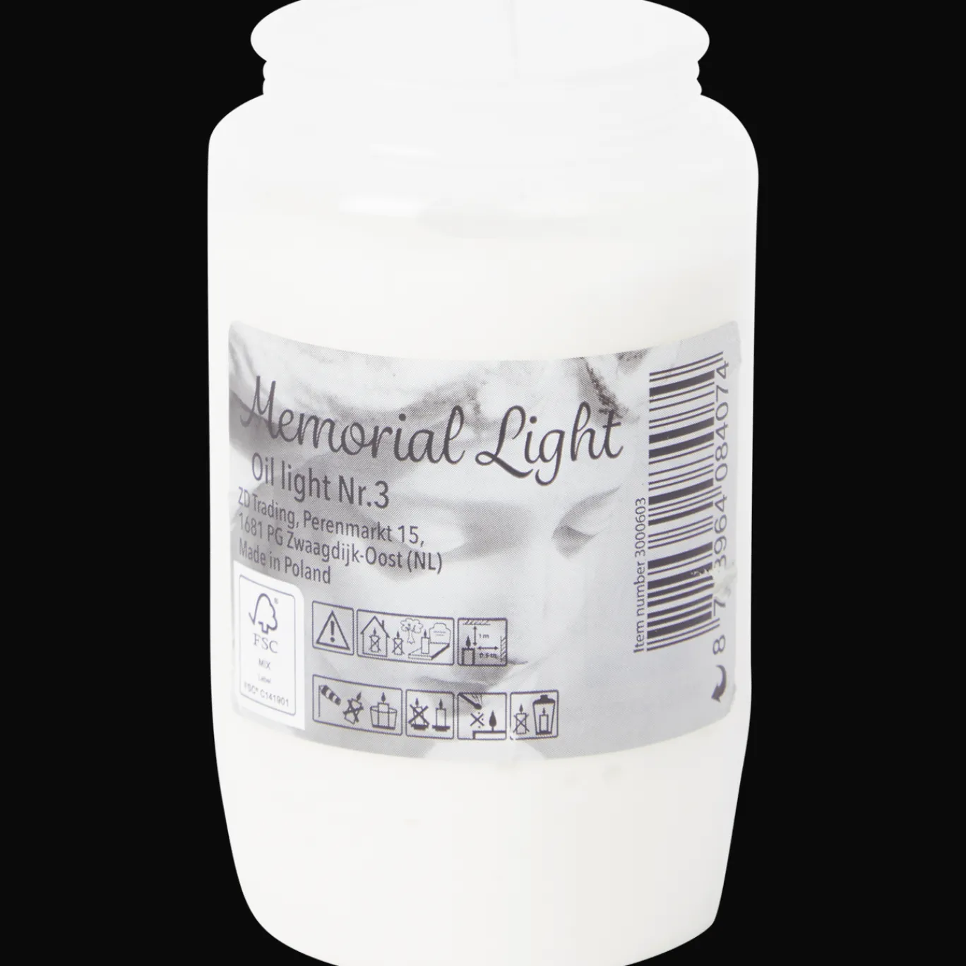 Action Bougie funéraire blanche* Bougies
