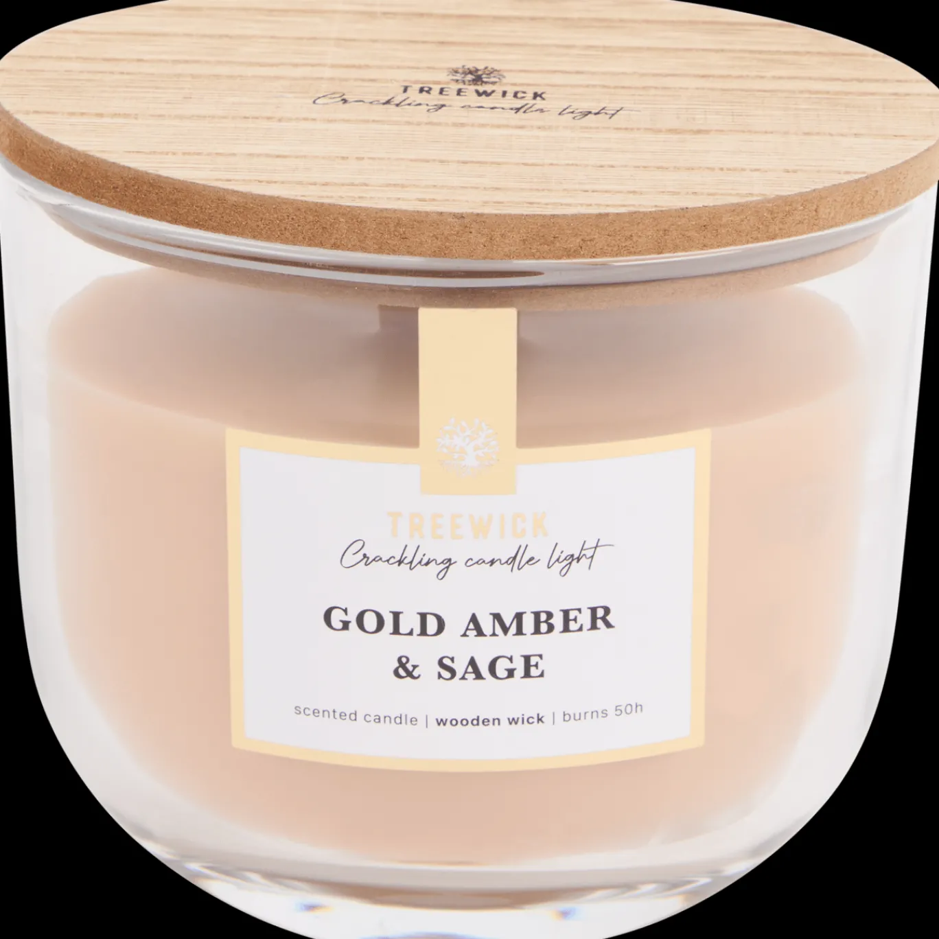Action Bougie parfumée avec une mèche en bois Treewick* Bougies