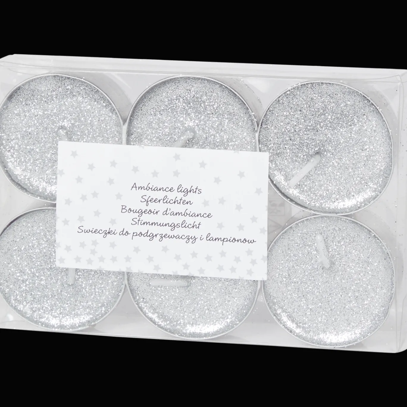 Action Bougies chauffe-plats pailletées* Bougies