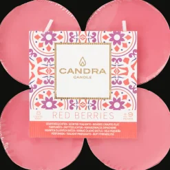 Candra Bougies chauffe-plats XL Baies rouges* Bougies