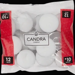 Candra Bougies chauffe-plats XL Blanc* Bougies