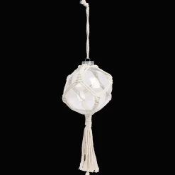 Action Boule de Noël avec macramé Home Accents* Décoration Saisonnière