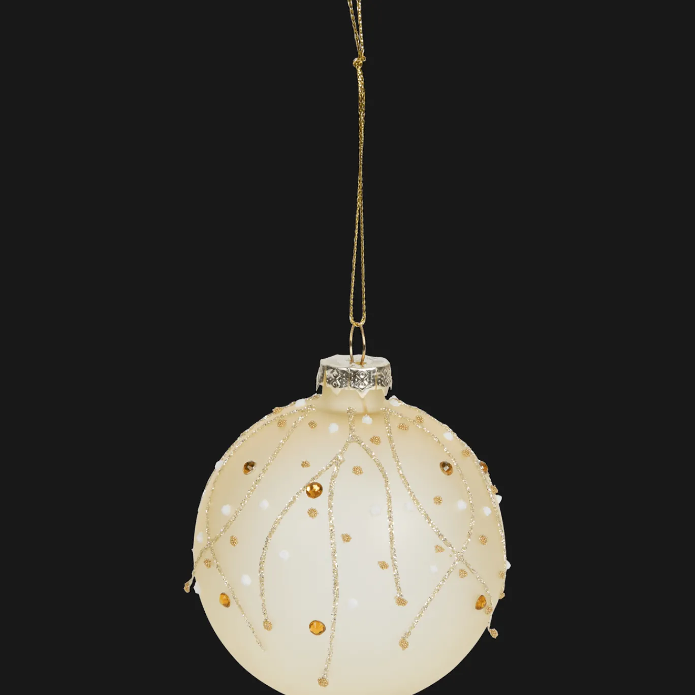 Action Boule de Noël en verre Suzan* Décoration Saisonnière
