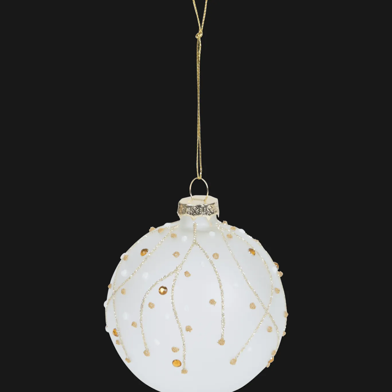 Action Boule de Noël en verre Suzan* Décoration Saisonnière
