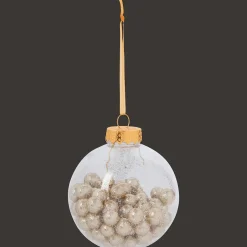 Action Boule Noël remplie de paillettes* Décoration Saisonnière