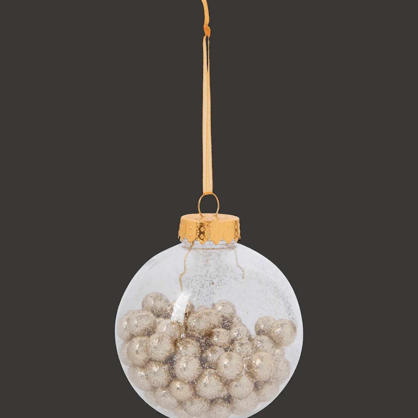 Action Boule Noël remplie de paillettes* Décoration Saisonnière