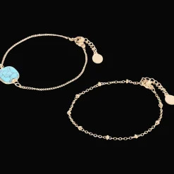 Action Bracelets plaqués or avec pierre précieuse* Montres Et Bijoux