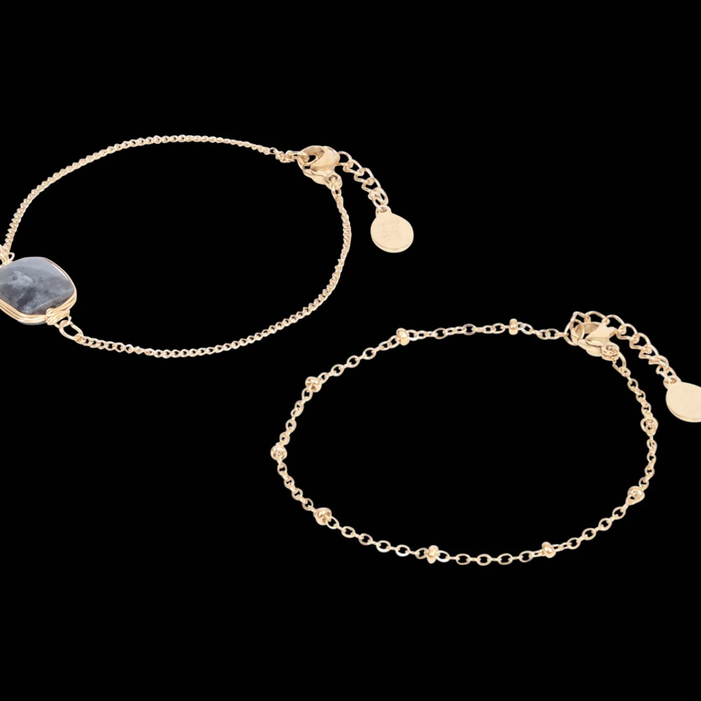 Action Bracelets plaqués or avec pierre précieuse* Montres Et Bijoux