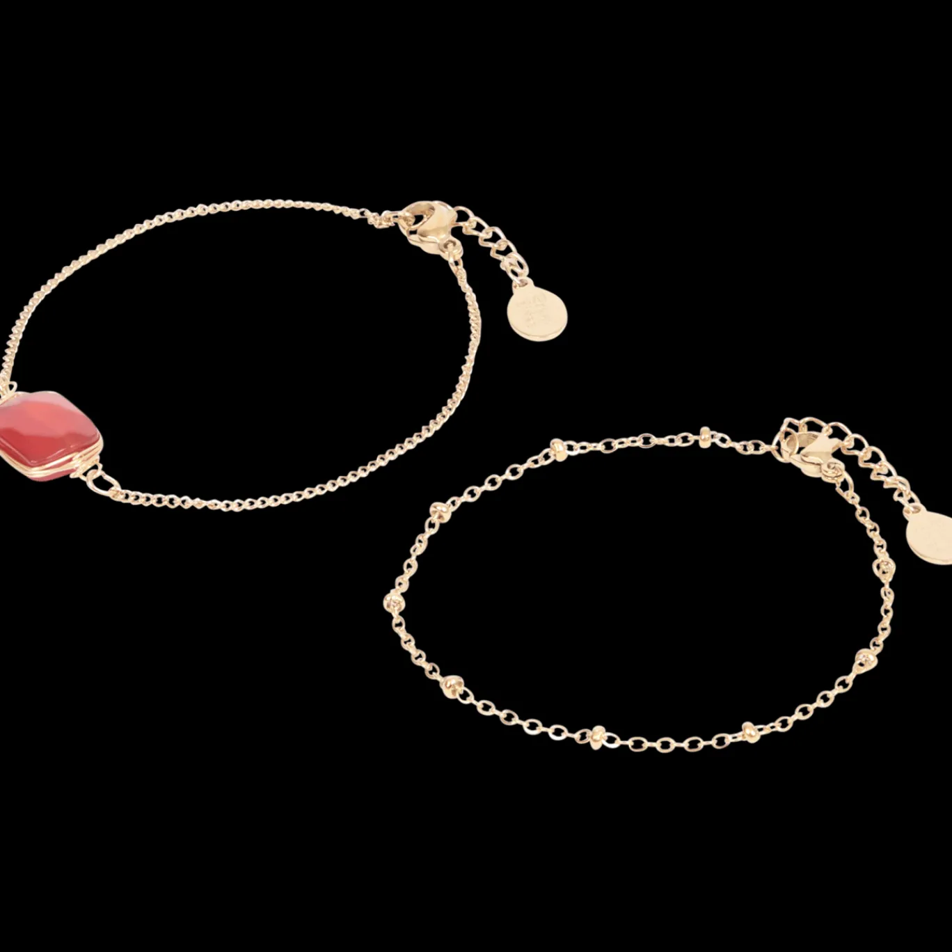 Action Bracelets plaqués or avec pierre précieuse* Montres Et Bijoux
