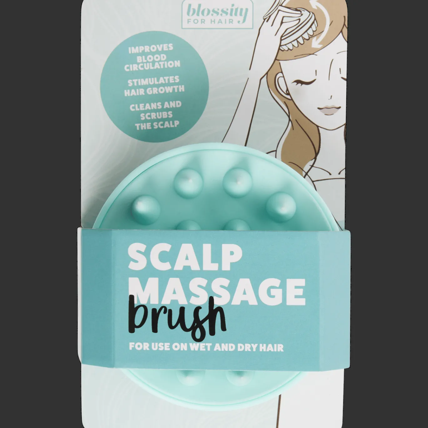 Action Brosse de massage de tête* Soins Capillaires