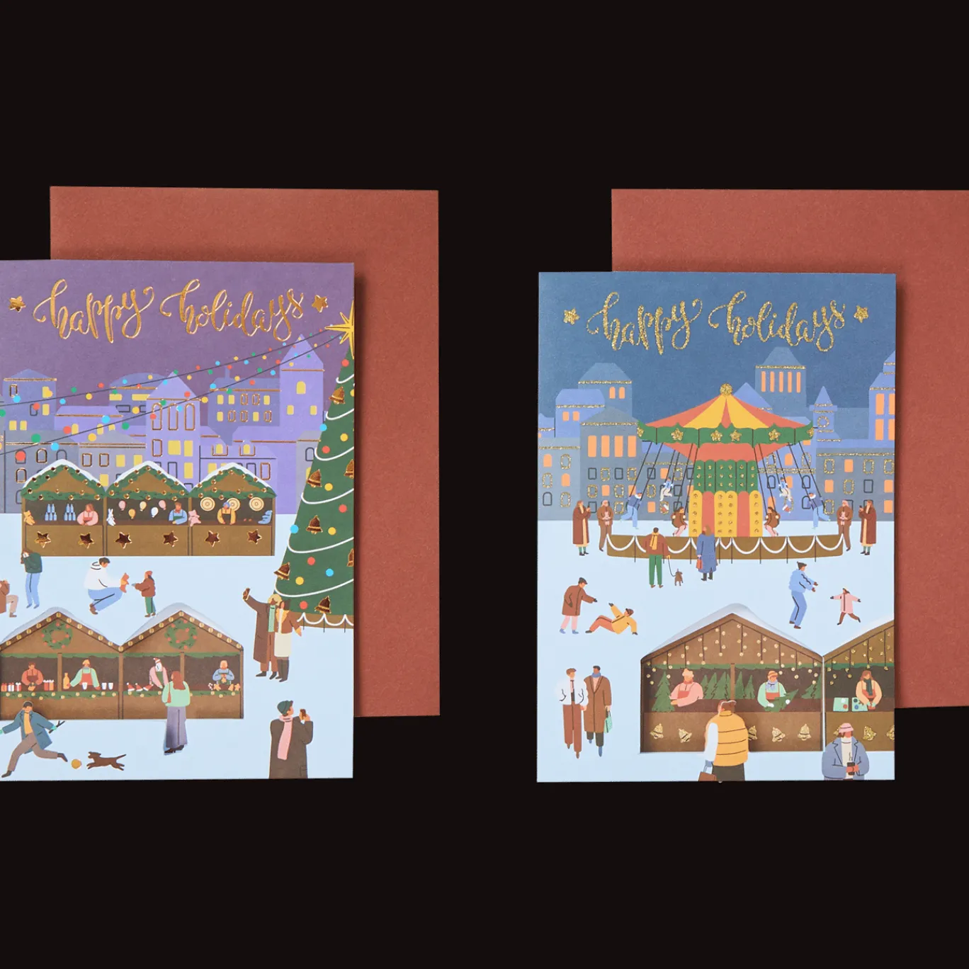 Action Cartes de vœux avec maisonnette* Cartes