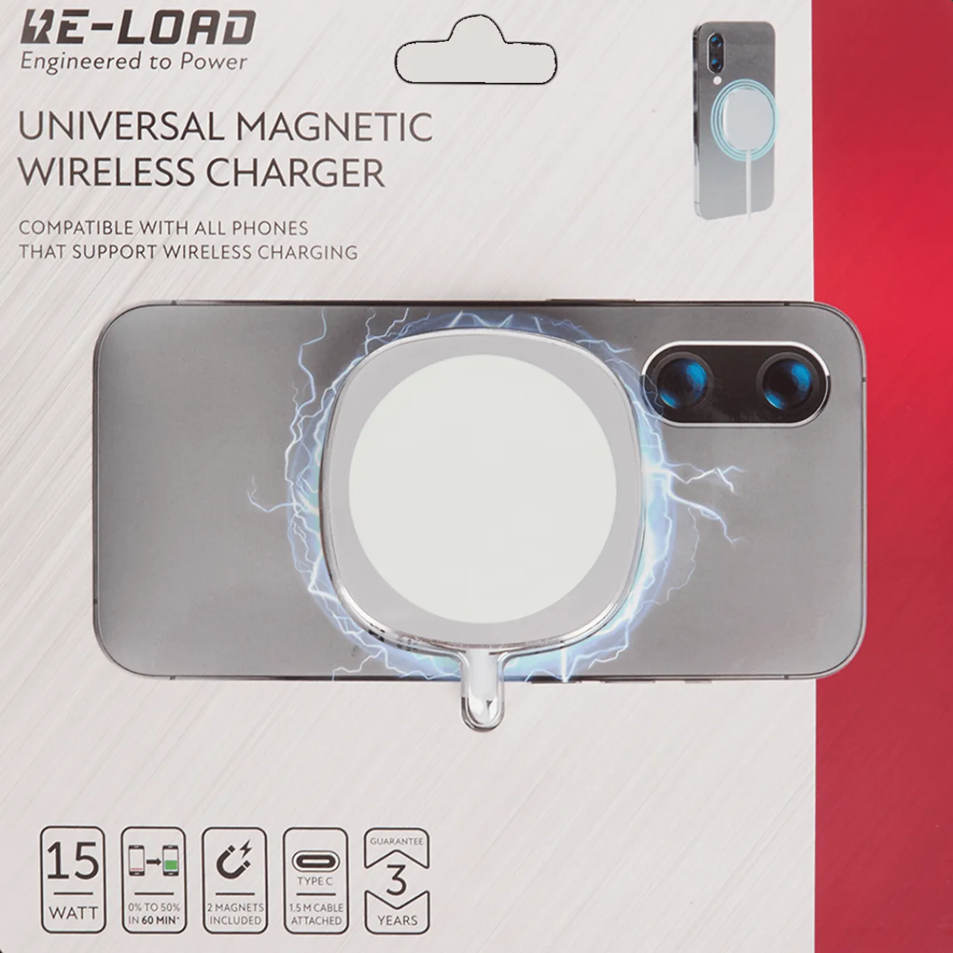 Re-load Chargeur à induction magnétique* Powerbanks Et Chargeurs