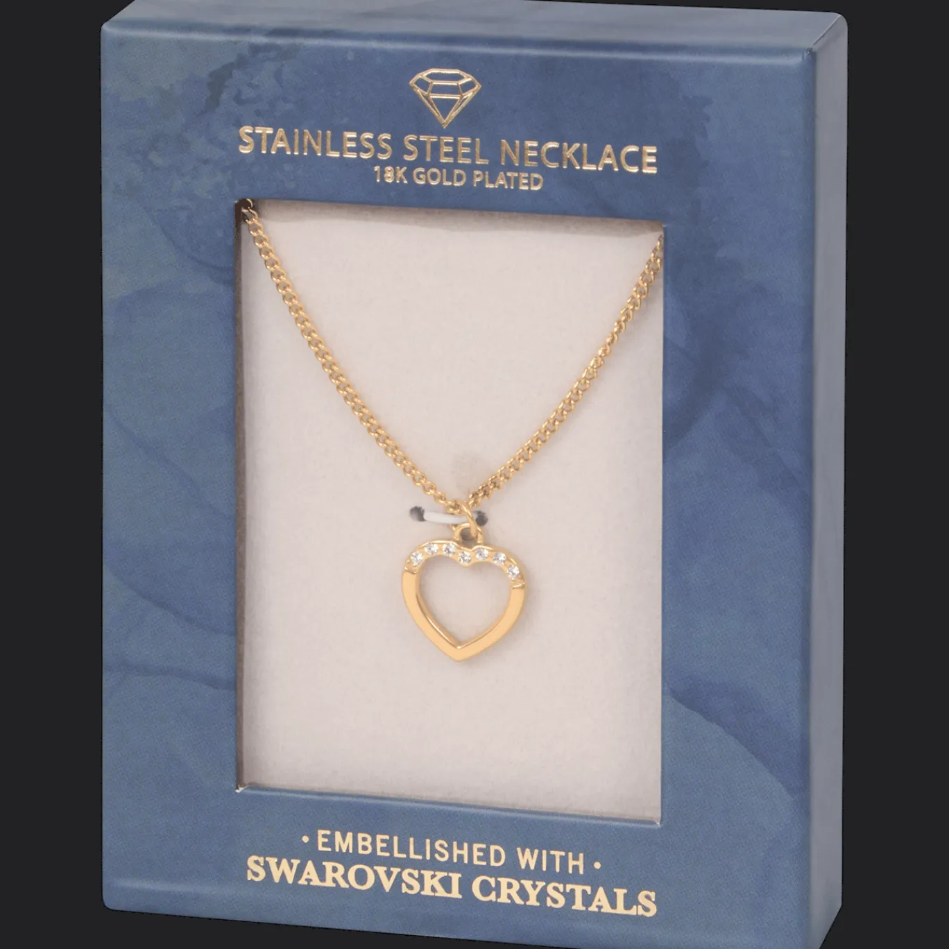 Action Collier en inox avec cristaux Swarovski* Montres Et Bijoux