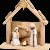 Action Crèche de Noël en bois Absolu Chic* Décoration Saisonnière