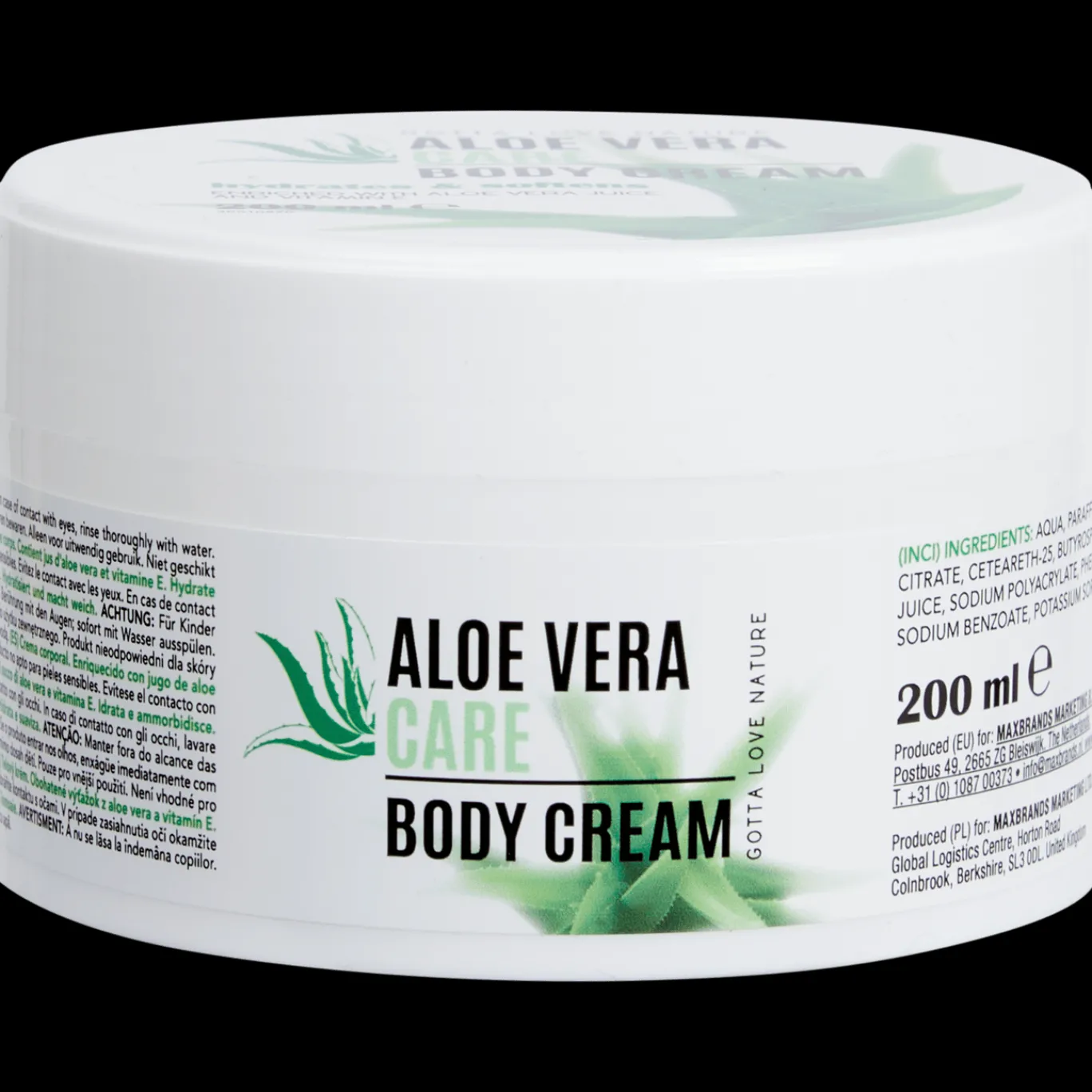 Action Crème pour le corps Gotta Love Nature Aloë Vera Care* Soins Corporels