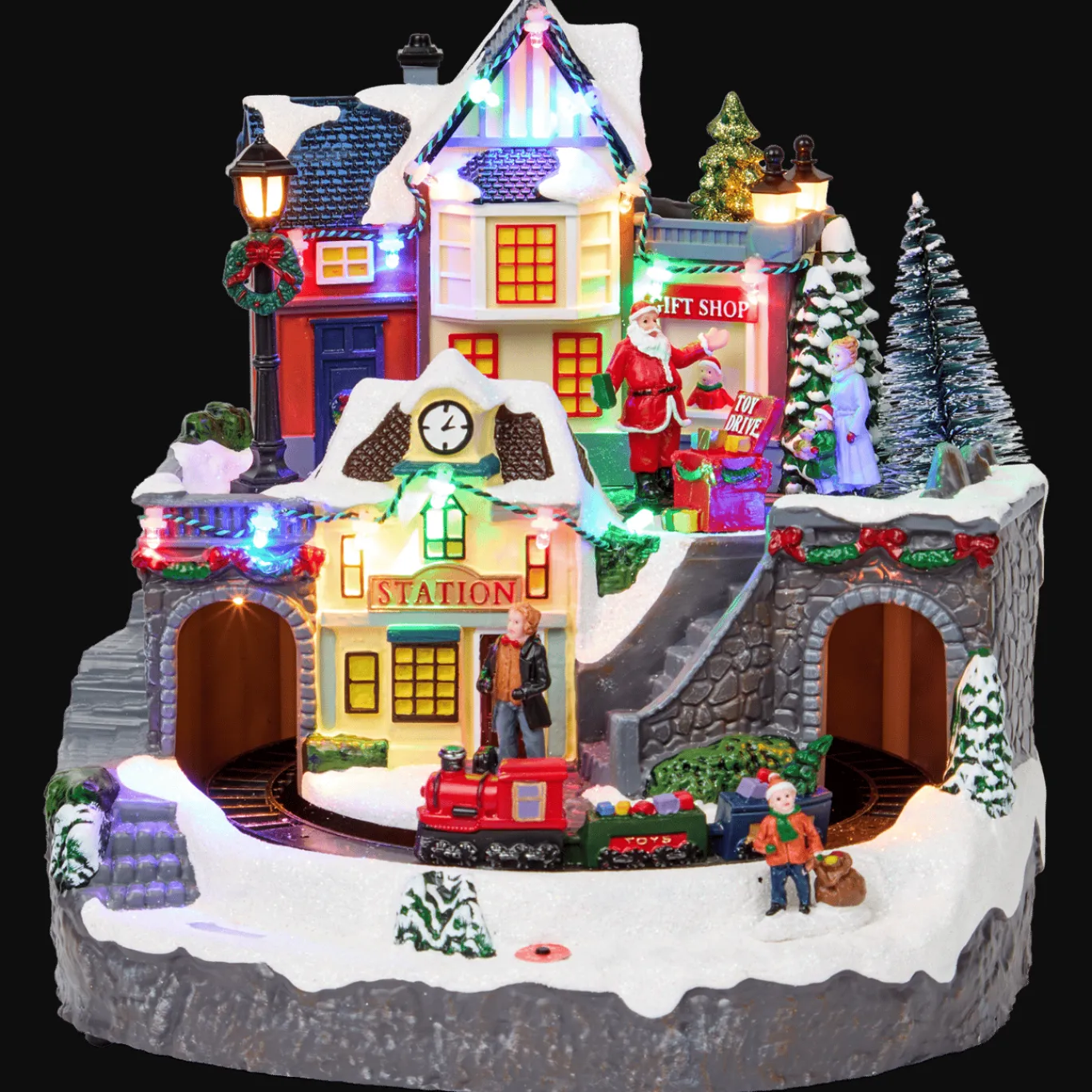 Magic Village Décoration de Noël avec lumière* Décoration Saisonnière