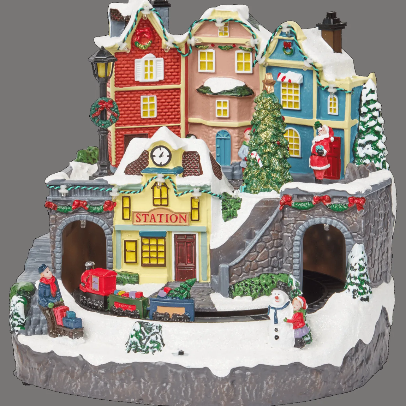 Magic Village Décoration de Noël avec lumière* Décoration Saisonnière