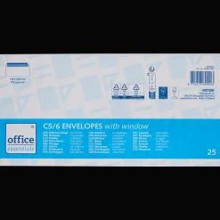 Office Essentials Enveloppes avec fenêtre C5/6* Cartes