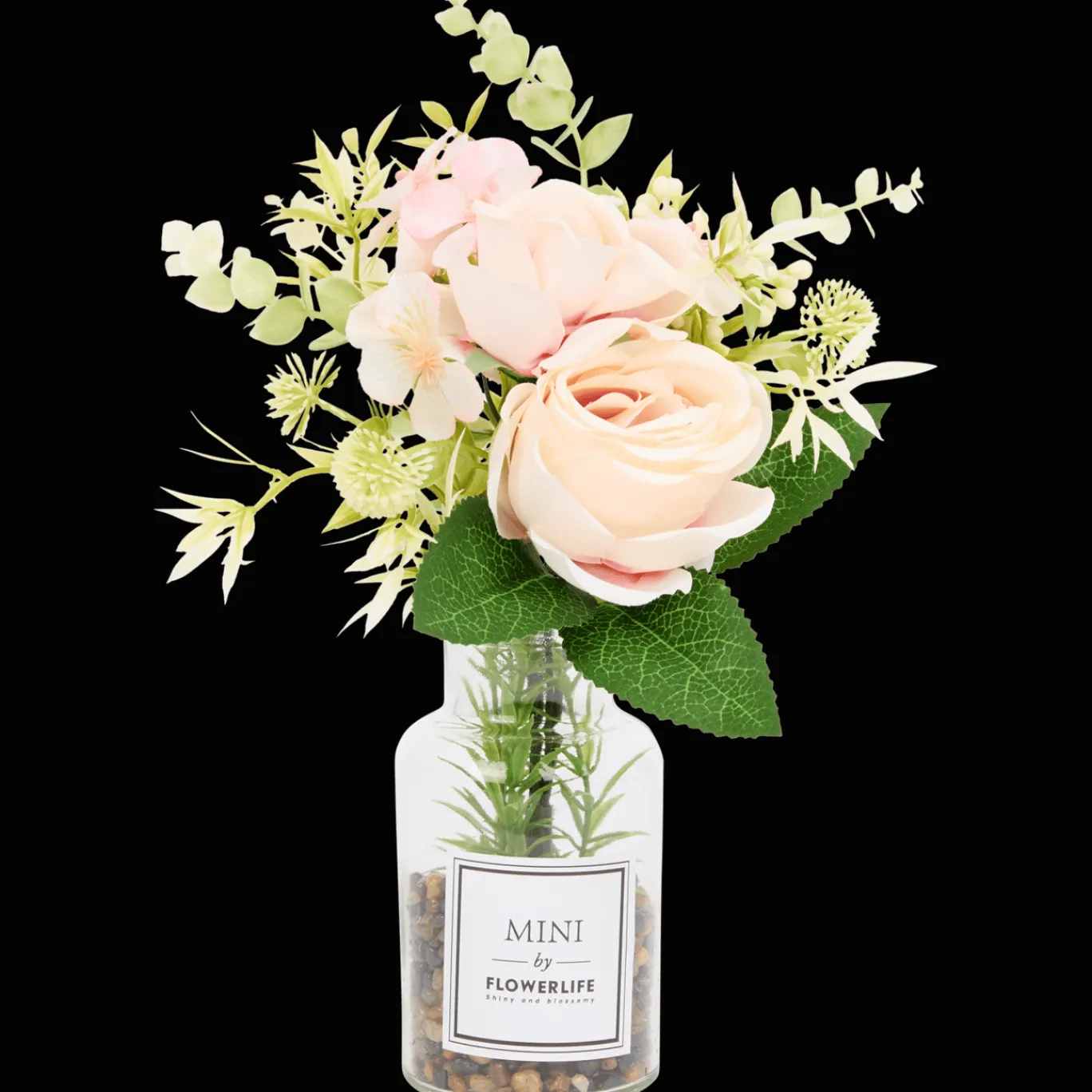Action Fleurs artificielles dans vase en verre* Plantes Et Fleurs Artificielles