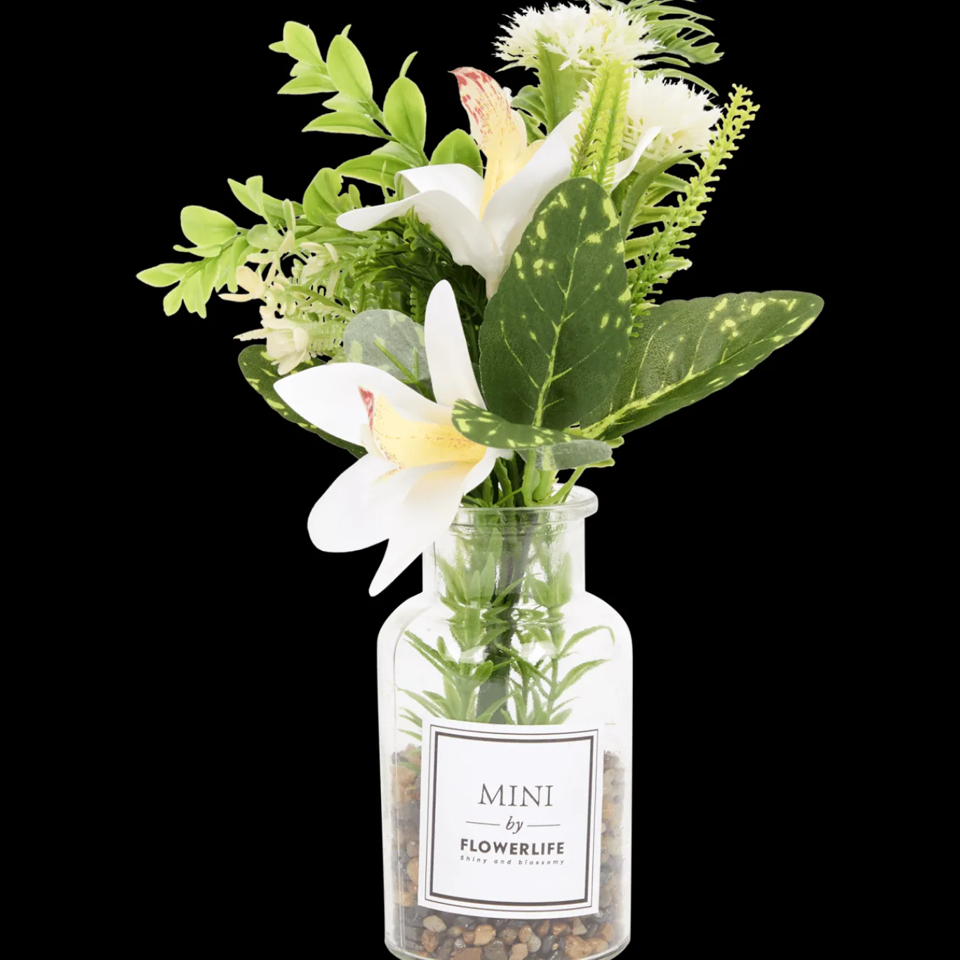 Action Fleurs artificielles dans vase en verre* Plantes Et Fleurs Artificielles