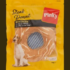 Action Friandise pour chien Pinky Steak Donut* Alimentation