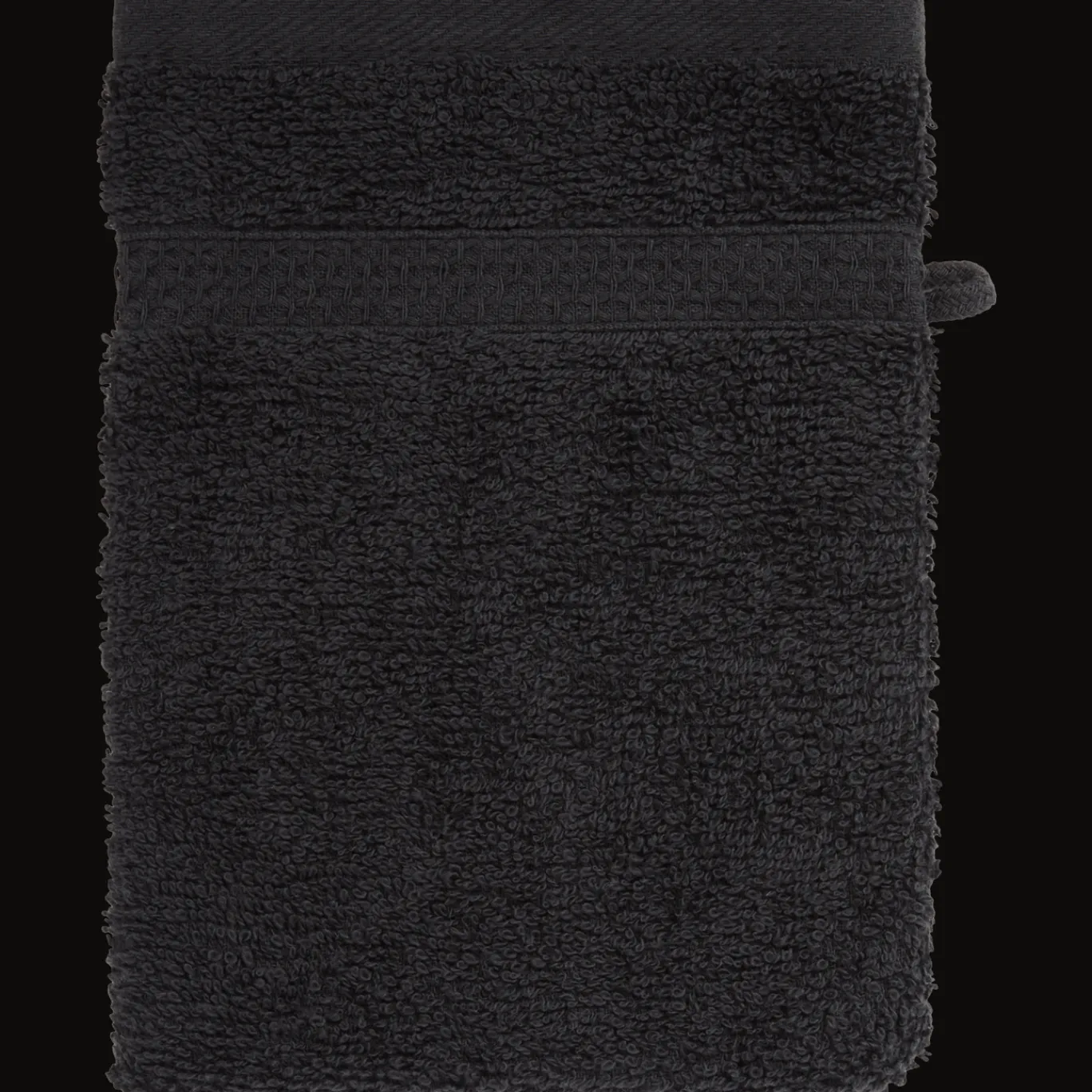 Action Gant de toilette Capetown Noir* Salle De Bain