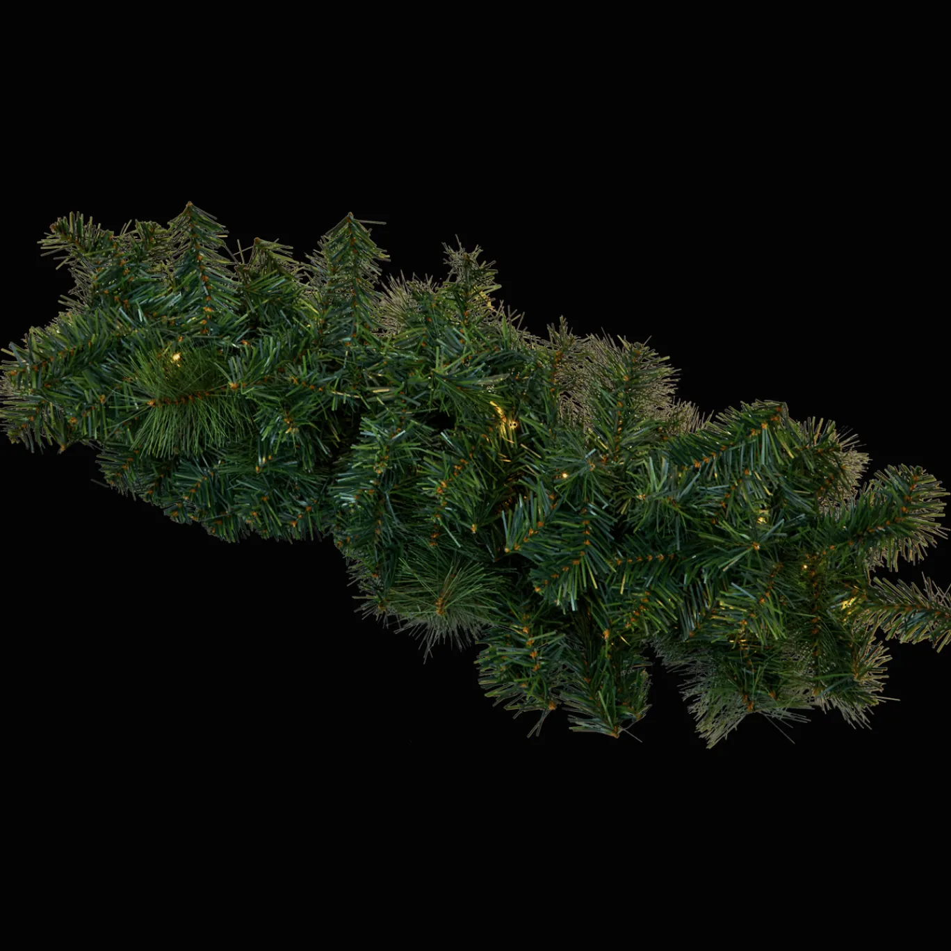 Action Guirlande de branches de pin avec LED* Décoration Saisonnière