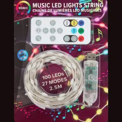 Action Guirlande lumineuse LED avec musique Eurodomest* Éclairage