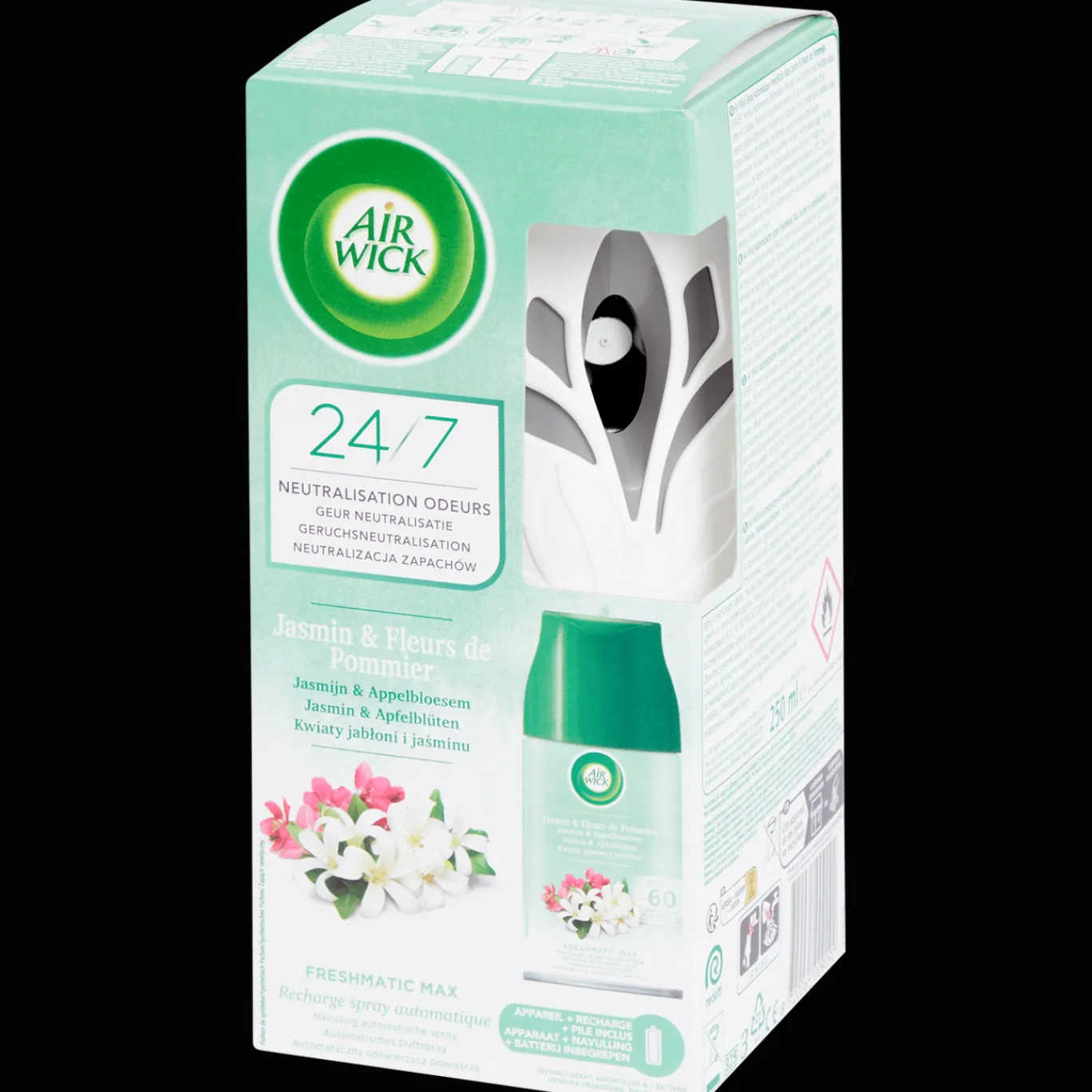 Air Wick Kit désodorisant Freshmatic Max Jasmin & fleur de pommier* Produits De Lessive Et Vaisselle