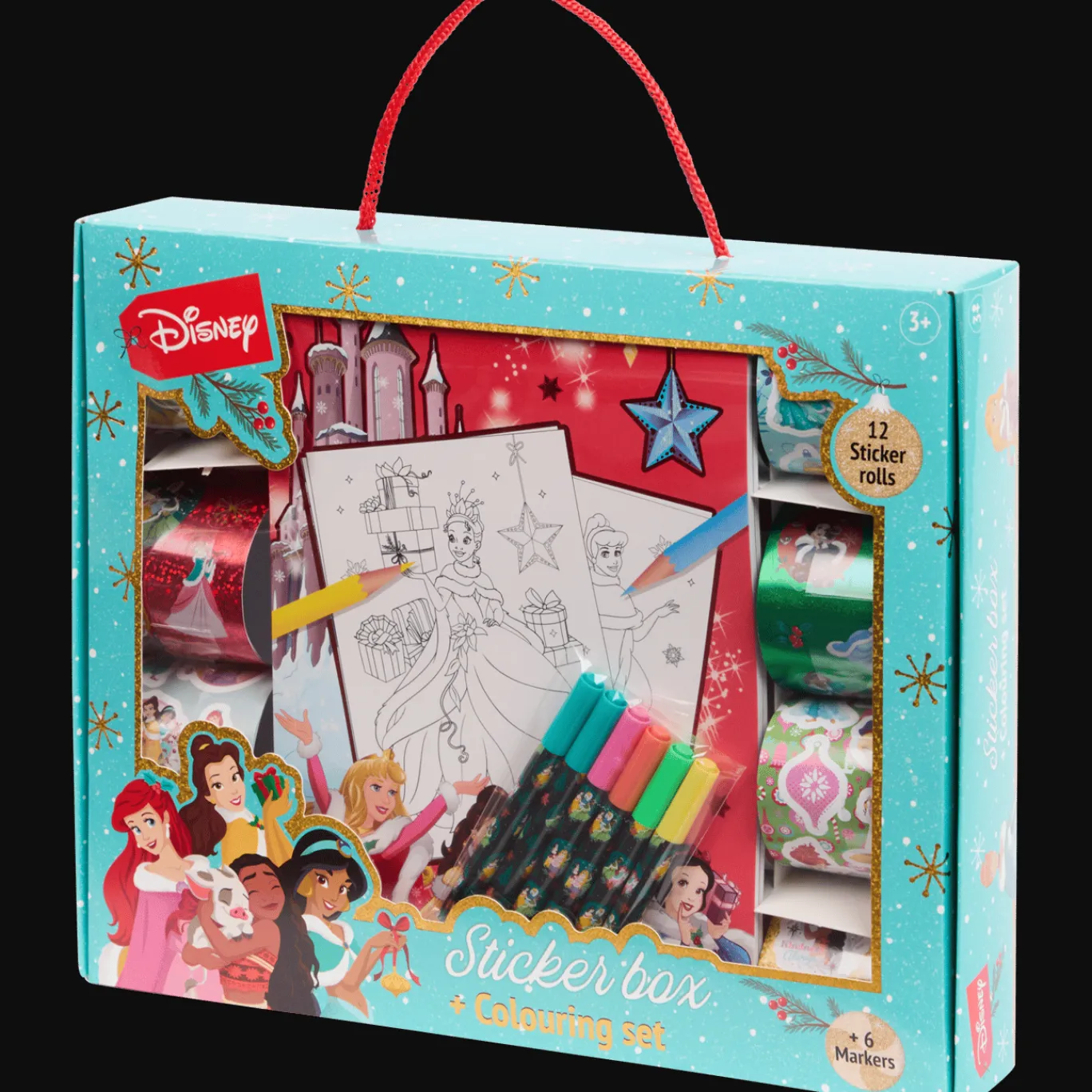 Action Livre de coloriage de Noël avec autocollants Disney* Bricolage