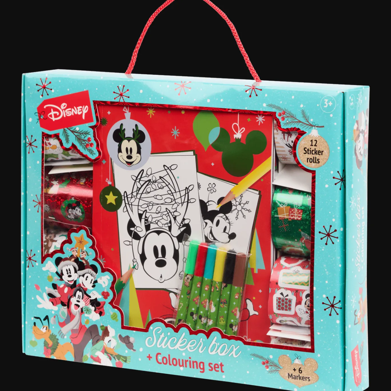 Action Livre de coloriage de Noël avec autocollants Disney* Bricolage