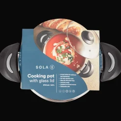 Sola Marmite avec couvercle en verre* Poêles