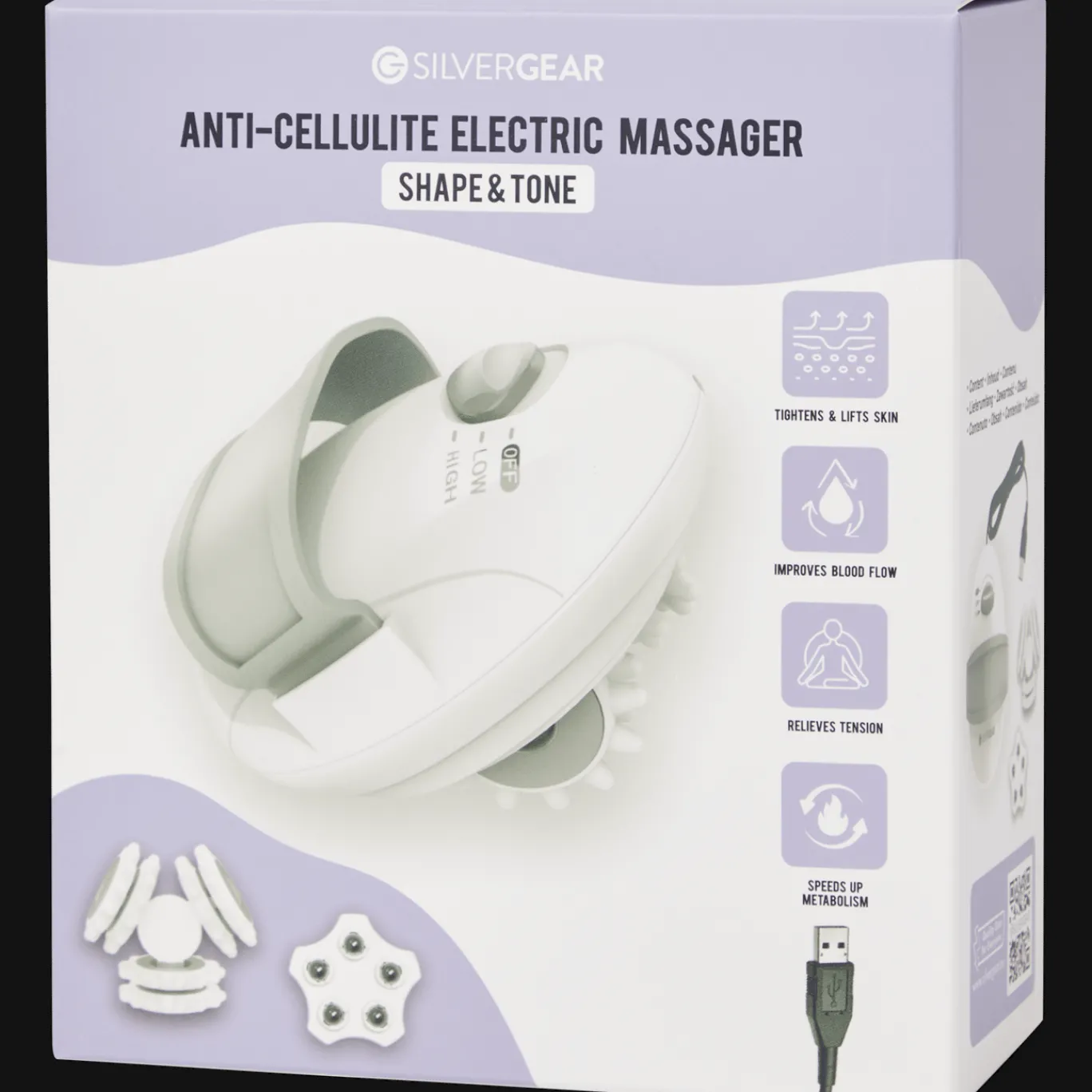 Action Masseur électrique anti-cellulite Silvergear* Soins Corporels