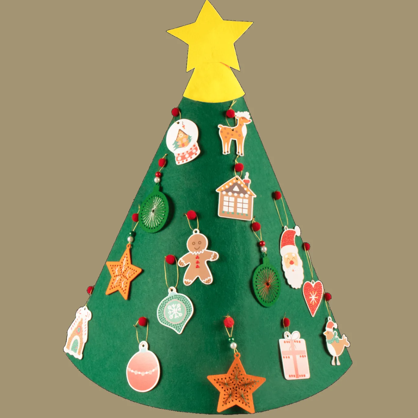Action Mini-sapin de Noël avec décorations* Bricolage