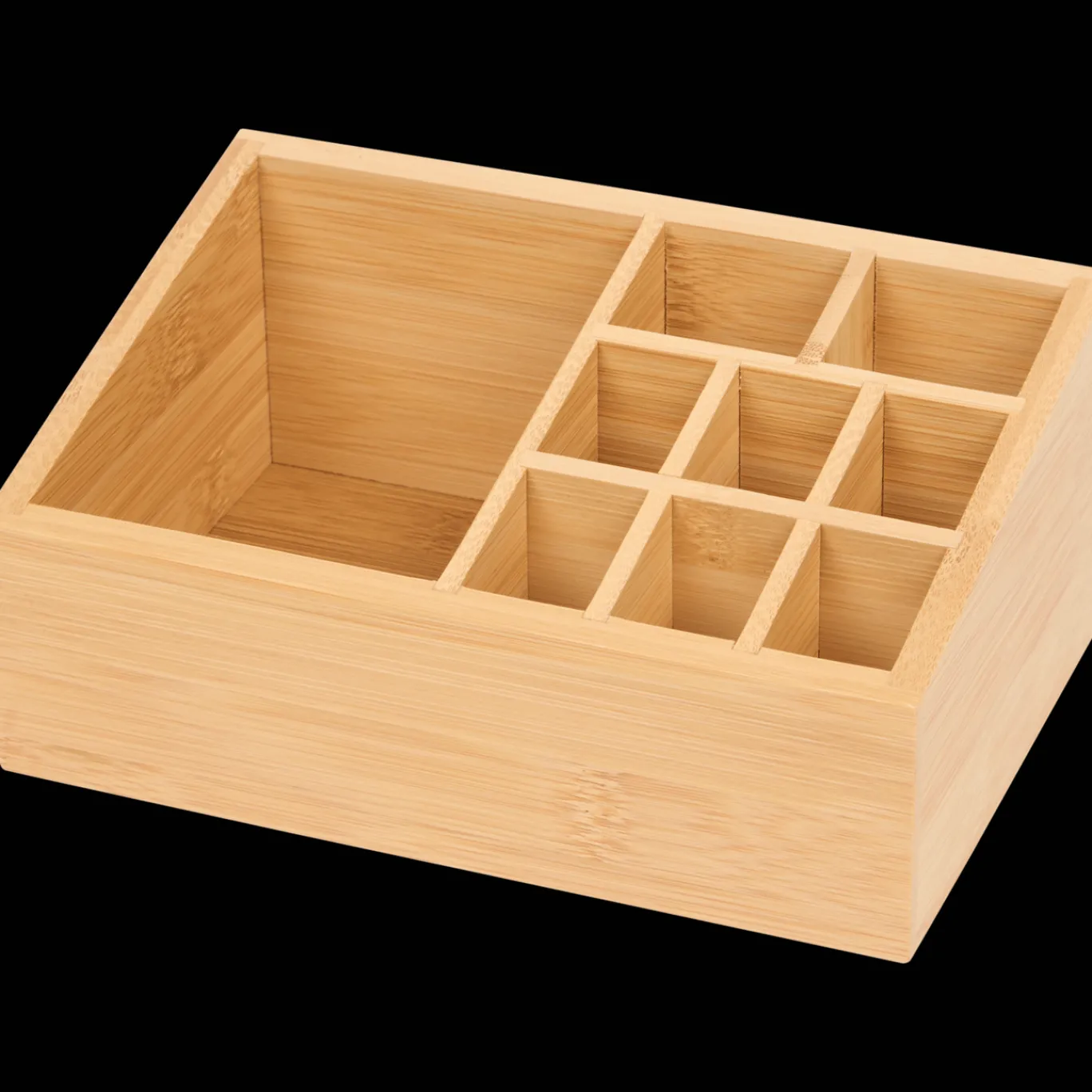 Action Organisateur à maquillage en bambou* Accessoires Pour La Maison