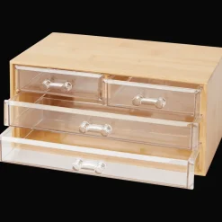 Action Organisateur de maquillage en bambou* Maquillage