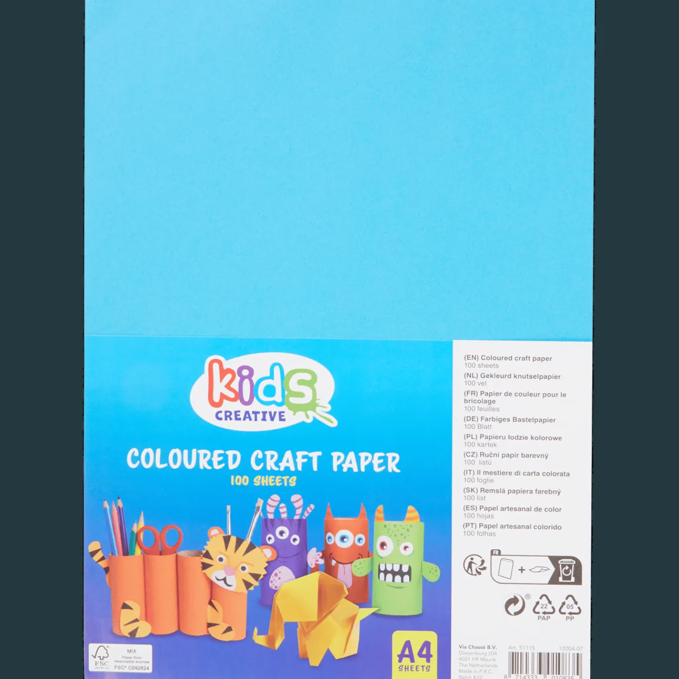 Kids Creative Papier créatif coloré A4* Papier Et Cahiers