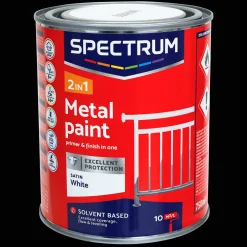 Spectrum Peinture brillante pour métal Blanc* Peinture