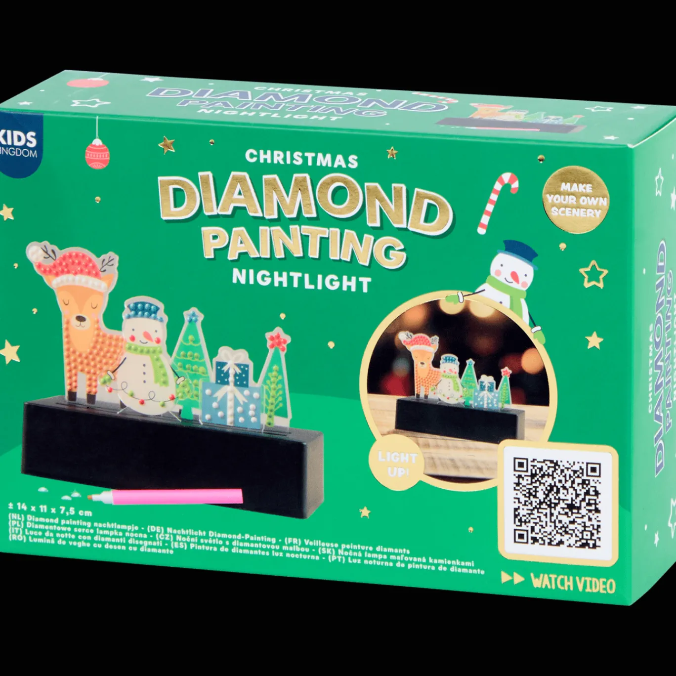 Action Peinture diamant veilleuse de Noël Kids Kingdom* Bricolage