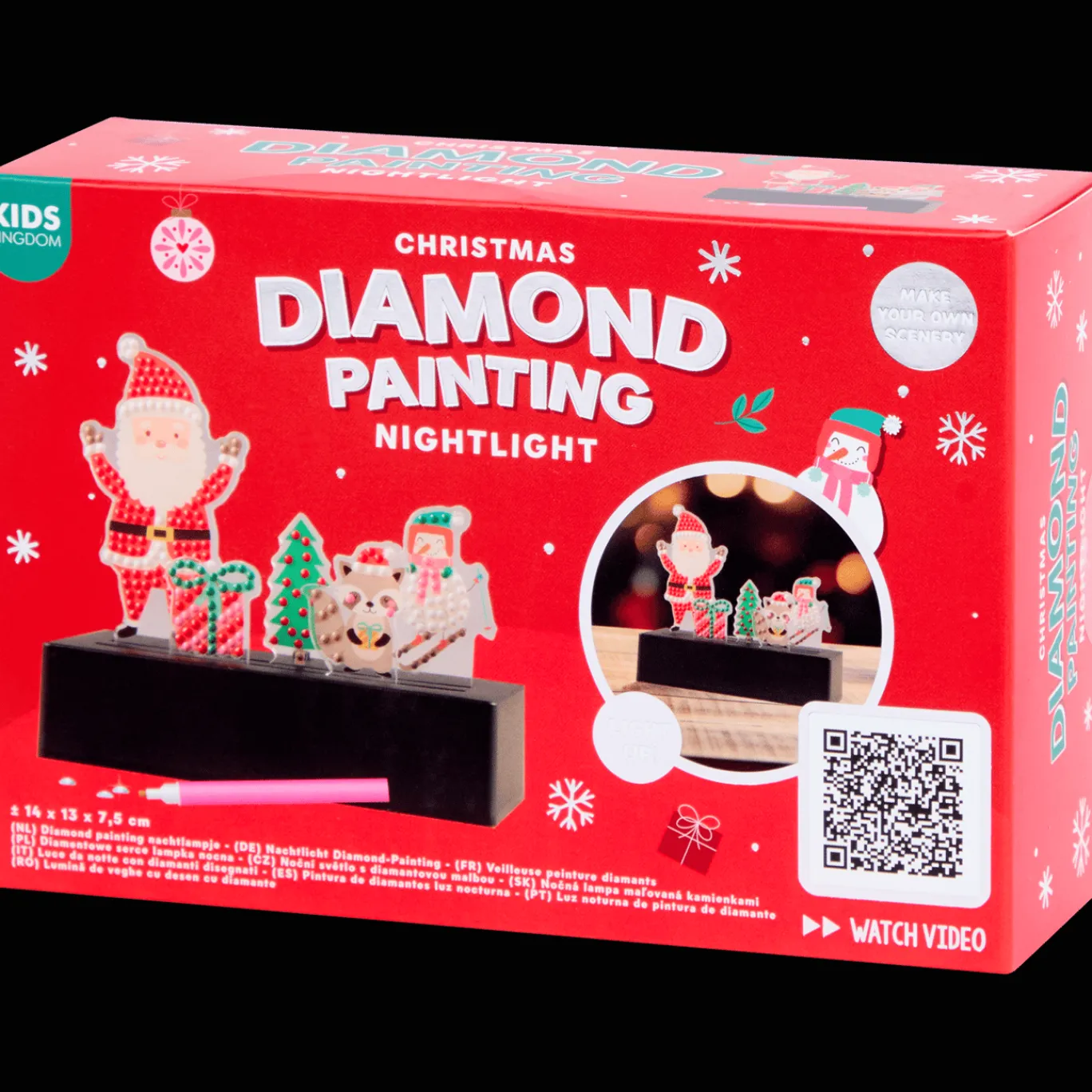 Action Peinture diamant veilleuse de Noël Kids Kingdom* Bricolage
