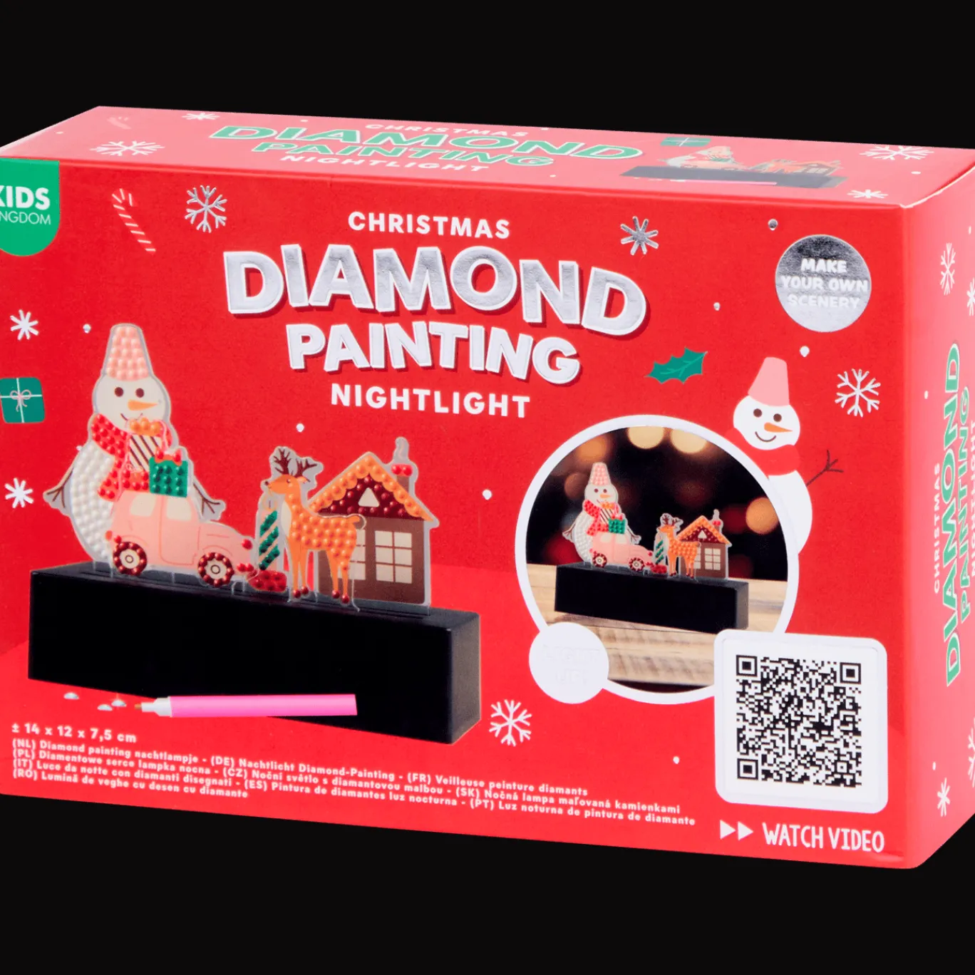 Action Peinture diamant veilleuse de Noël Kids Kingdom* Bricolage