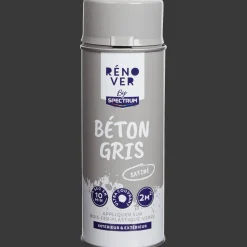 Spectrum Peinture en aérosol brillante satinée Rénover Gris béton* Peinture