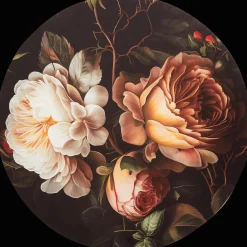 Action Peinture florale ronde* Cadres Photo