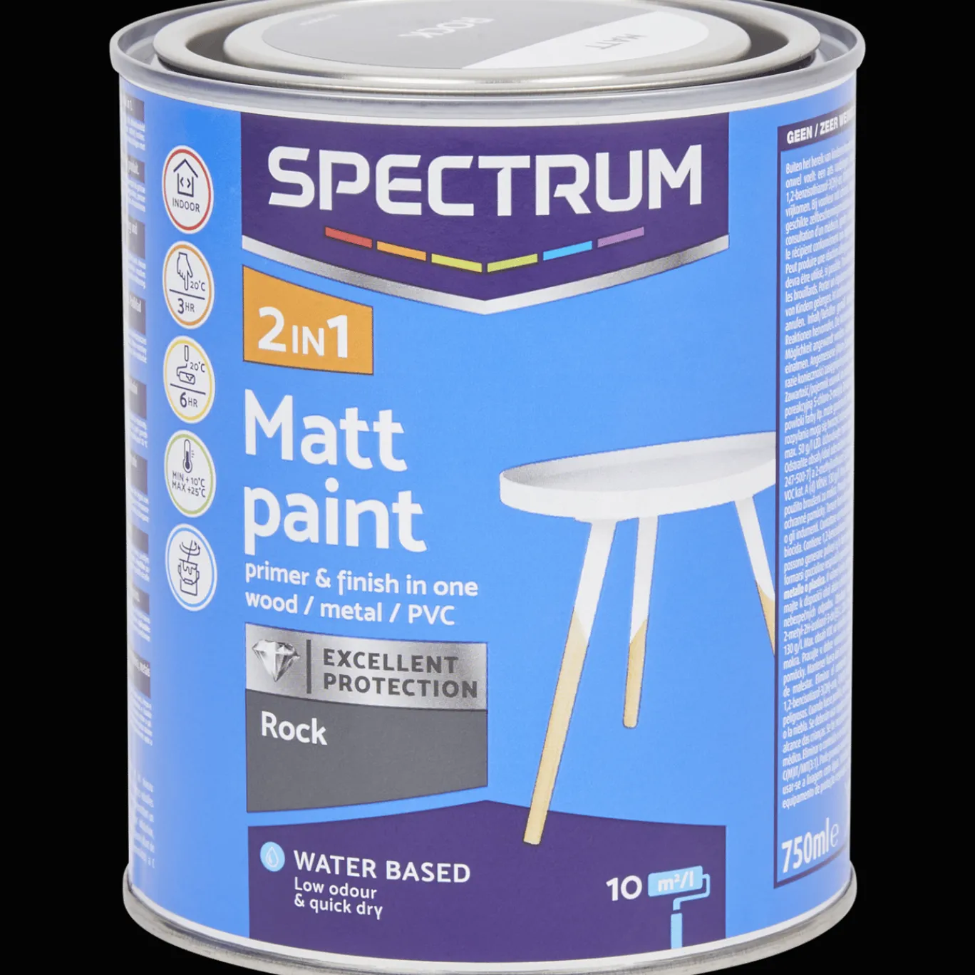 Spectrum Peinture mate 2-en-1 Rock* Peinture