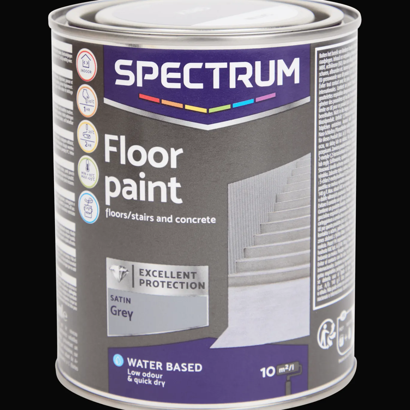 Spectrum Peinture pour sols en béton Gris satiné* Peinture
