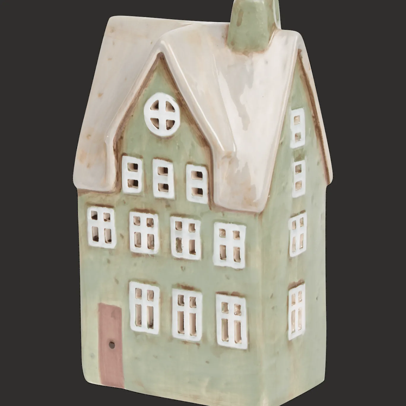 Action Petite maison en céramique Home Accents* Décoration Saisonnière
