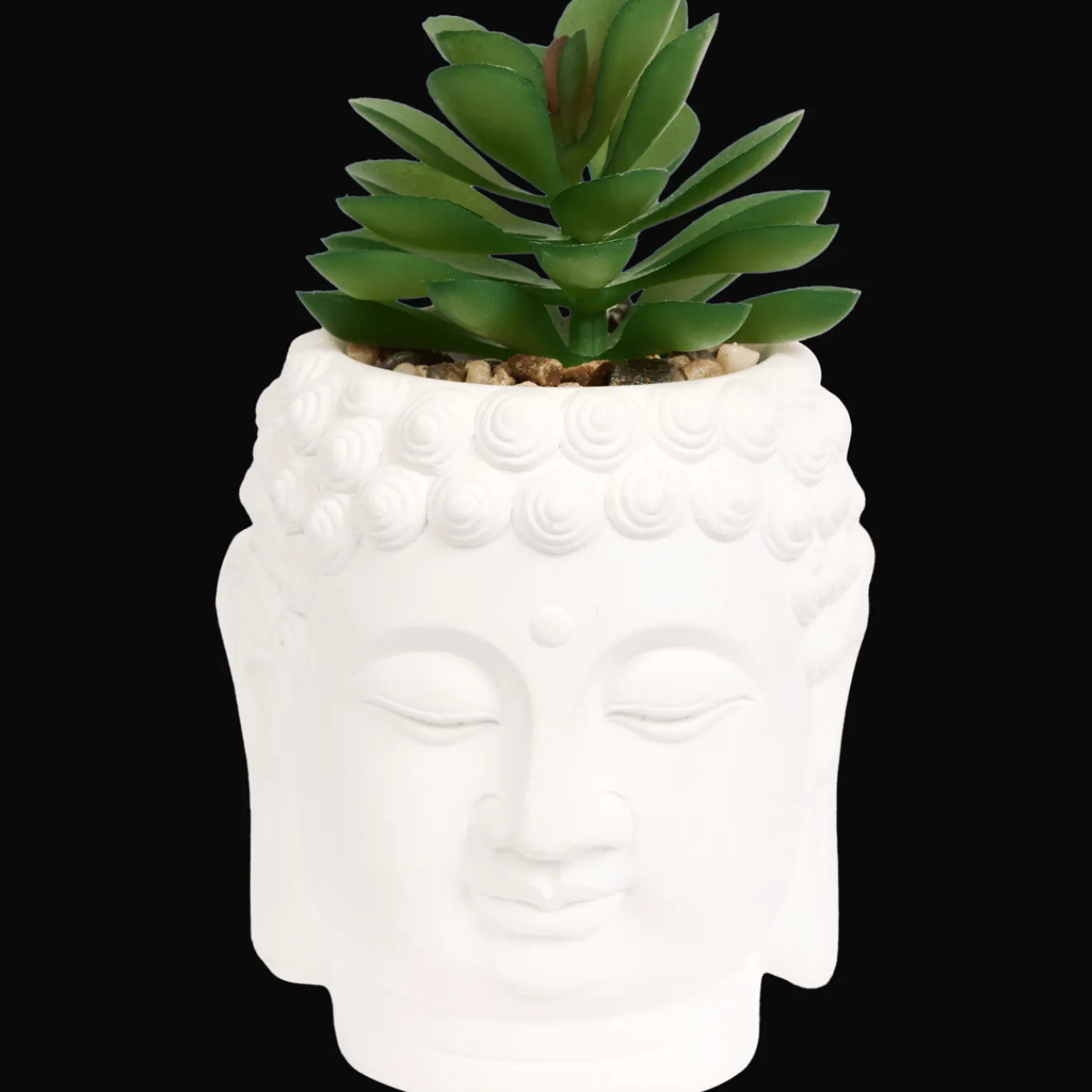 Action Plante artificielle dans un cache-pot Bouddha* Pots De Fleurs